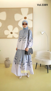 NMR Setelan Rok + Blouse Silk Arnami Jaquard Vol 3389