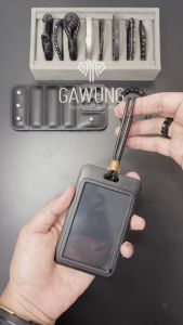 Gawung - Luggage Tag Gantungan Koper Tagging Tas Hitam Nametag Label Koper ECLUGA