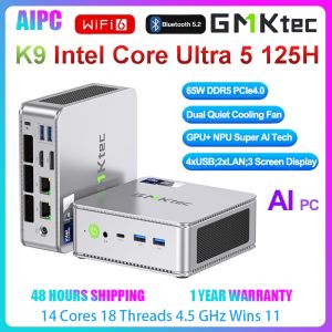 GMKtec K9 Intel Core Ultra 5 125H NUCBOX Super Al Tech Window11Pro DDR5 WIFI6 BT5.2 Gaming Mini PC
