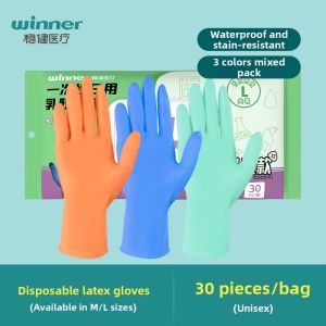 Winner | Food Grade Disposable Durable Rubber Waterproof Household Gloves