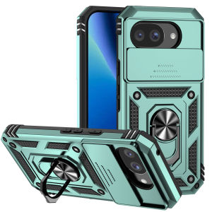 Armor Ring Bracket Push Window Protection Phone Case for Google Pixel 10A 9A 8A 8 9 10 Pro XL Shockproof Magnetic Holder Cover