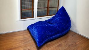 Zhufumilost - Beanbag bulu rasfur ukuran L P120cm x L75cm x T75cm Bean bag bulu