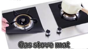 1-4pc Gas Stove Covers Anti-dirty Reusable Stovetop Protector Heat Resistant Non Stick Cooker Cover Kitchen Cleaning Pads