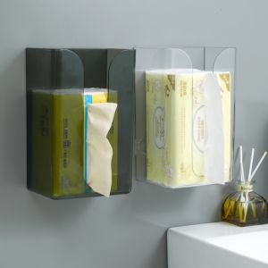 Mainland Kotak Tisu Tempel Multifungsi Untuk Dapur / Toilet Tempat Tisu Tempel Dinding Wall Stick Box Hanging Tissue Holder HSB617
