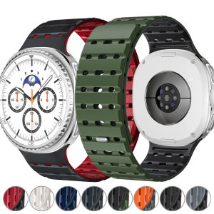 GEEKTHINK | Breathable Silicone Strap for Samsung Galaxy Watch 8 40 44mm Magnetic Sports Band for Watch 8 Classic 46mm Bracelet Accessories