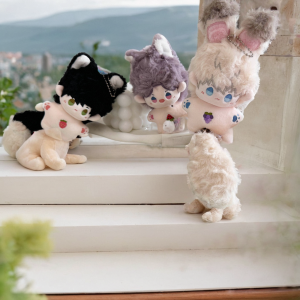 Anime Cotton Doll Bag Charm Xuecheng Qin Tie YiYu ShenXing Hui LiShen Keychain Collectible Toy for Fans of LianYu DeepSpace