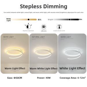 Sleek Modern Design Ceiling Light for Various Rooms