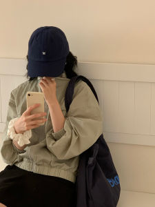 หมวกเบสบอลกันแดดแบบลำลองสำหรับผู้หญิง ฤดูใบไม้ผลิ 2024 ทรงกลม สไตล์คู่รัก เหมาะกับทุกวัย ผ้าฝ้าย