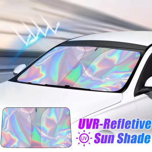 Car Windshield Curtains UV-Reflective Laser Layer Sun Shade Windscreen Sun Protection Cover Cooling Heat Shield Curtain