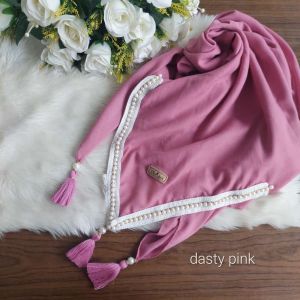 Clarissa hijab karisma bahan voal jilbab malika klarisa tassel mutiara kekinian model terbaru