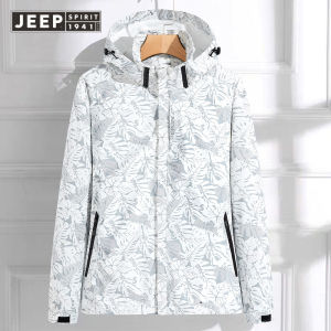 JEEP SPIRIT Outdoor Camouflage Thin Jacket Mens Fashionable Hat-off Clothing Couples Jacket