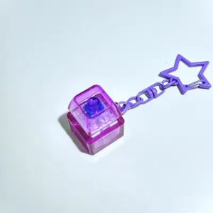 Meade | Pentagram Pendant Mechanical Keyboard Button Keychain Fingertip Fidget Toy Stress Relief Desk Gadget for Adults Office EDC Gift