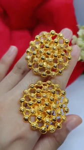 Cincin Aksesoris Motif Bunga Kendari Terbaru Cantik Perhiasan Dubai Lapis Emas 24K Gold Fashion Xuping