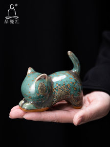 PINCIHUI | Creative Ceramic Cat Tea Companion for Desk and Living Room Decoration