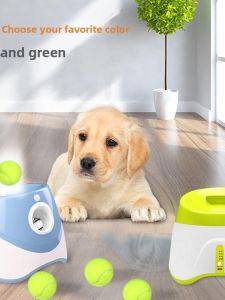 Automatic Pet Tennis Ball Launcher Dog Toy Throwing Machine Dog Exercise Equipment Pet Rubber Ball Throwing Device