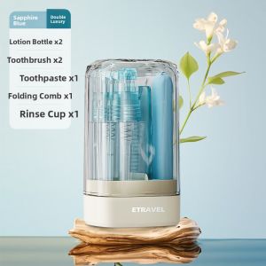 ECEJU | Mini Portable Travel Toothbrush Set with Toothbrush Toothpaste and Cup