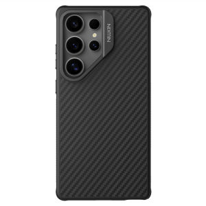 Nillkin Aramid Fiber Case for Samsung Galaxy S25 Ultra with MagSafe Geometric Design Military-Grade Protection & Magnetic Compatibility