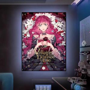 Villains Are Destined To Dies Poster Versatile HD Waterproof Wall Art Self-Adhesive Decor For Any Space Ideal Gift