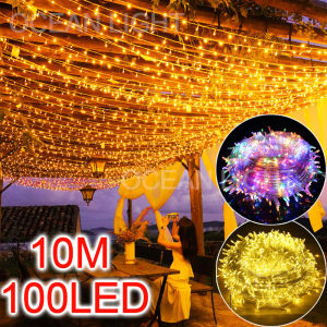 10M LED String Light Fairy Lights 8 Modes Lighting Hari Raya Light for Outdoor Wedding Party Holiday with EU Plug