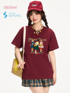 Gbiaior | Vintage Cartoon Printed Short Sleeve T-Shirt Cooling