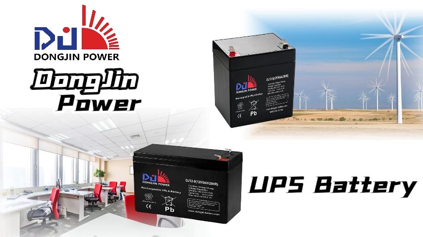 DongJin Power 12V5AH UPS Battery Sealed Lead Acid Rechargeable Deep Cycle Battery