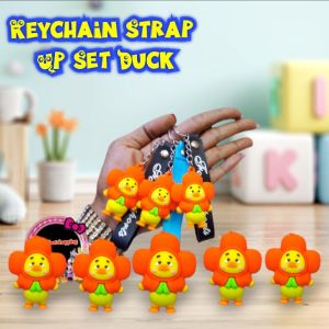 Sahabat Shopping - Gantungan Kunci Strap Upset Duck Flower