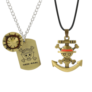 Bandai | Popular Cartoon Anime Figure Monkey D. Luffy Pendant Necklace Keychain Luffy Straw Hat Pendant Keychain Accessory