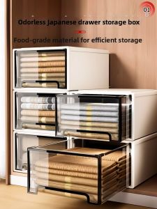 Draw Type Transparent Home Wardrobe Organizer Box