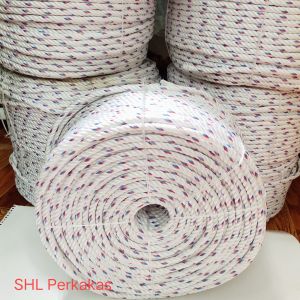 TALI TAMBANG TALI TAMPAR PUTIH LURIK 10 MM KILOAN TALI DADUNG POLYPROPYLENE
