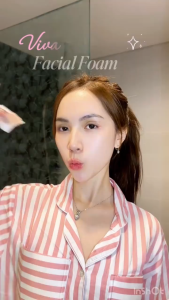 VIVA Cosmetic Facial Foam 100ml | with Niacinamide AHA BHA Glutathione & Collagen