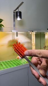 Fish Tanks Cleaning Algae Scraper Scrubber Pad Long Handle Aquarium Cleaning/ Brush鱼缸清洁刷子(READY STOCK)