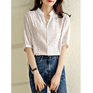 Spring Fashion French Style Elegant Versatile Youthful Loose Slimming Top
