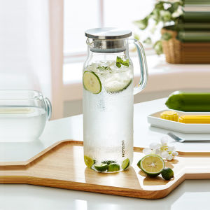 High-Temperature Resistant Glass Cold Water Pot Large Capacity Tea Living Room White Boiling Water Cup Home Use Water Pot