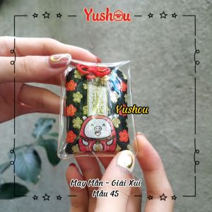 Móc Khóa Yushou May Mắn - Mẫu 44 - Heo phong thủy (Kiểu Omamori) Có sẵn