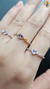 Collection Grade Tanzanite S925 Silver Rings (3 Types to Choose)