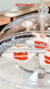 Serving Food Cover / Penutup Makanan 30.5 cm / PC Round Dish Cover 12\" RESTOMART Polycarbonate (2038087) (F12)