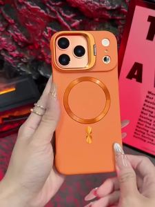 szhaiyu | Frameless Ultra Thin Magnetic Bracket Phone Case for IPhone Air 17 16 15 14 Pro Max for Magsafe Kickstnad Hard Protective Cover