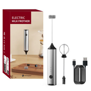 cliton | Máy Trộn Cầm Tay Chạy Điện Không Dây Có Thể Sạc Lại 3 Tốc Độ 2 Máy Đánh Trứng Bằng Thép Không Gỉ Bền Bỉ Đa Chức Năng Để Tạo Bọt Sữa Matcha