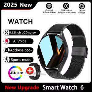 2025 New Watch 6 Smart Watch Womens Bluetooth Call Health Monitoring Alarm Clock Mens Fashion Sports Watches For Android IOS
