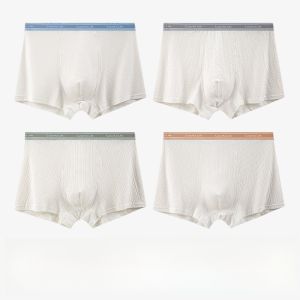 Miiow | Childrens Breathable Cotton Underwear Boys Flat Angle Pants High Elasticity Comfortable Inner Cotton Crotch A-Class Cotton