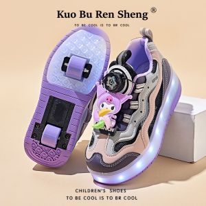 KUOBURENSHENG | Giày Trượt Patin Đèn Nháy Hình Thú Cười