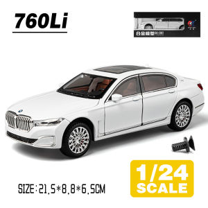 LEO 1:24 BMW 760Li Metal Diecast Alloy Toy Car Model Trucks For Kids Toys Vehicles Hobbies Collection