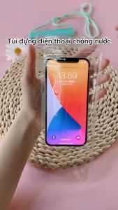 Túi đựng điện thoại chống nước viền phao giúp điện thoại nổi trên mặt nước an toàn khi đi bơi