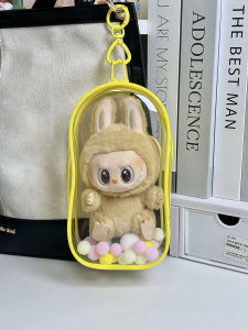 Transparent LABUBU Coca-Cola Protective Case Rubber Face Cover Doll Display Dustproof Cover LABUBU Toy Protection Cover
