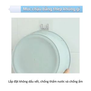 Thanh Treo Đồ Dán Tường 6 Móc Liền Mạch Trong Suốt Siêu Dính Treo Đồ Quần Áo Khăn Đồ Dùng Nhà Bếp-CA666