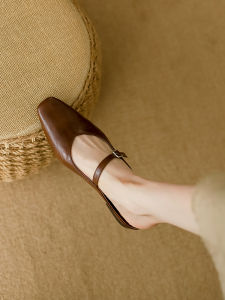 LIQIXIEFANG | Genuine Leather Flat Slip-on Mules