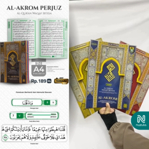 Al Quran Perjuz JUMBO BESAR A4 HURUF TEBAL - Alquran Mushaf Besar Jumbo Per Juz Al-Akrom  Al-Quran Terjemah Berwarna Anak Lansia imam Masjid Nuzula