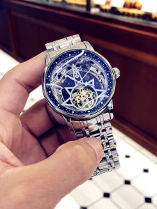 LIBIS | Automatic Tourbillon Skeleton Night-Light Mens Mechanical Watch