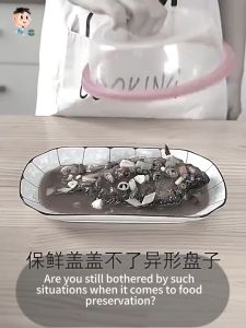 100 elastic food covers disposable elastic food storage covers plastic bags for fruit freshness preservation thickened disposable bowl covers and kitchen food protective films.