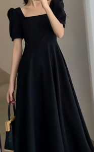 black dress button down polo dress casual mini dresses for women korean style formal dress elegant
